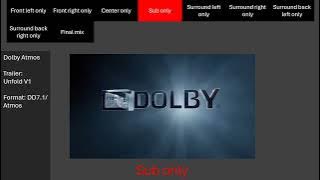 Dolby Unfold trailer (In separate channels) (7.1)