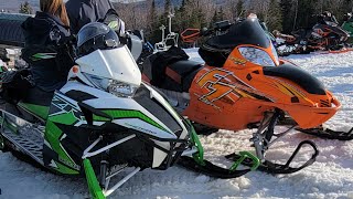 Saddleback King of the mountain snowmobile hill climb 2023