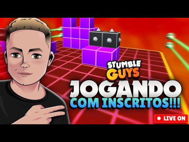 JOGANDO COM OS INSCRITOS STUMBLE GUYS!! COPINHA 1v1 !!😱😱😱😱 