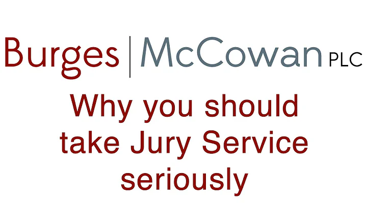 Jury Service PSA from Burges McCowan