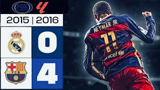 REAL MADRID 0 X 4 BARCELONA LA LIGA 2015/16 FOX SPORTS