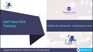 SAP HANA XSA Training | Native HANA Development with Node.js & HDI | SAP HANA Cloud XSA Tutorial