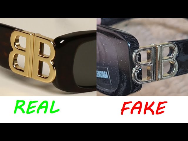 How to spot original Balenciaga sunglasses. Balenciaga rectangle