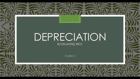 EXCEL Depreciation Multiple Machinery CAB BCOM Delhi University