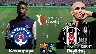 Kasımpaşa - Beşiktaş Süper Lig 10.Hafta E-Footbal 2026 Türkçe Spiker
