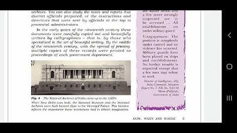 Class 8th || History || Chapter 01 || How, When and Where || Administration produces records ||