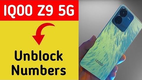 IQOO Z9 5G Blacklist me number kaise hataya, How to remove connect number from blocklist in IQOO Z9