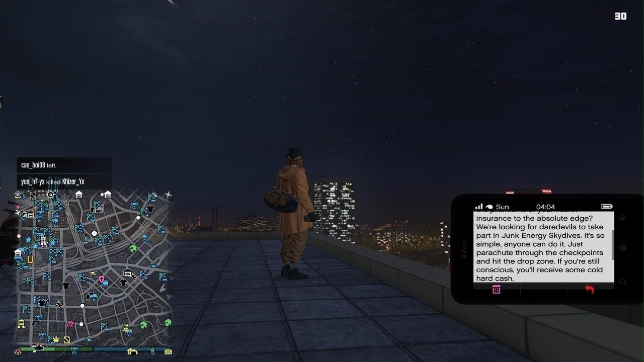 GTA V ONLINE, Junk energy skydiving Email