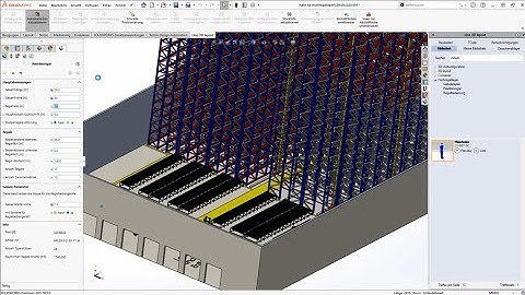 Keine Angst vor großen Solidworks-Layouts  - Lino® 3D Layout am Beispiel eines Hochregallagers