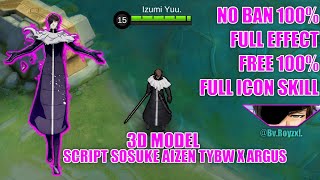 SCRIPT ARGUS X SOSUKE AIZEN TYBW 3D!! FREE!! FULL SOUND EFFECT!! FULL VOICE!! FULL EFFECT!! screenshot 3