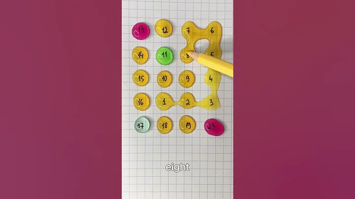 Draw a starlight line with numbers 1-23 #englishspeaking #quiz #englishvocabulary #shorts #english