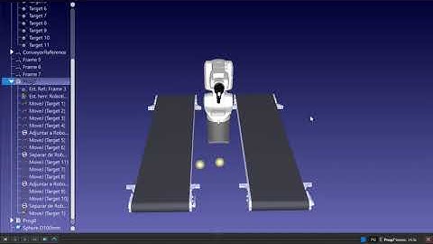 Simulación de programación de robots con RoboDK.
