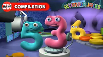 Ups And Downs – On The Move | Numberjacks DOUBLE Full Episodes
