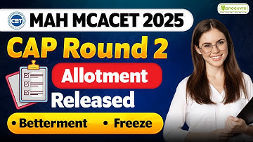 MAH MCACET 2025 Cap Round 2 Seat Acceptance 2025 | MCA Seat Acceptance Process