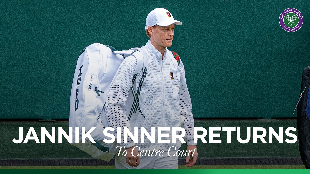 Jannik Sinner returns to Centre Court! 💜💚 | Full Walkout | Wimbledon 2026