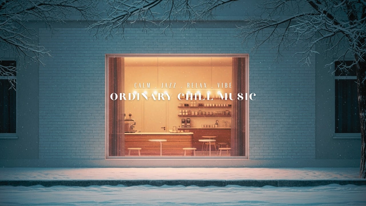 [Playlist] Snowy Night Café Jazz – Warm Lights, Quiet Streets & Slow Relax