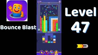 Bounce Blast Level 47  Walkthrough 🎮💥 | Tricky Ball Puzzle Solution | Go Answer