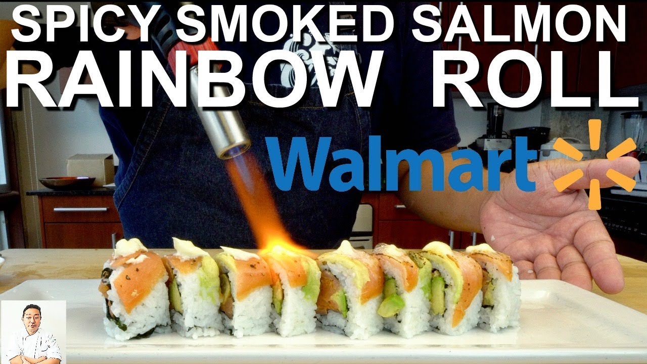 Level 2 Walmart Sushi Challenge | Spicy Smoked Salmon Rainbow Roll | Hiroyuki Terada - Diaries of a Master Sushi Chef