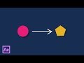 Анимация смены шейпов в After Effects (Simple Shape Layer Animation)