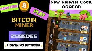 Play Bitcoin Miner and Earn Free Bitcoin on Lightning Network | Zebedee Wallet | Fumb Games