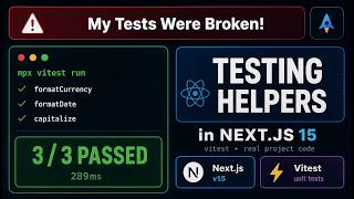 Never Break Auth Again: Testing Helpers & Utilities | Component Testing with React Testing Library