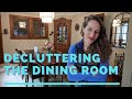 EXTREME Whole House DECLUTTERING: My Messy Dining Room (not exactly KonMari method)