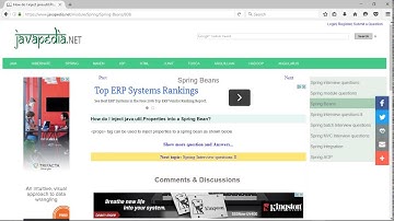 How do I inject java.util.Properties into a Spring Bean? | javapedia.net
