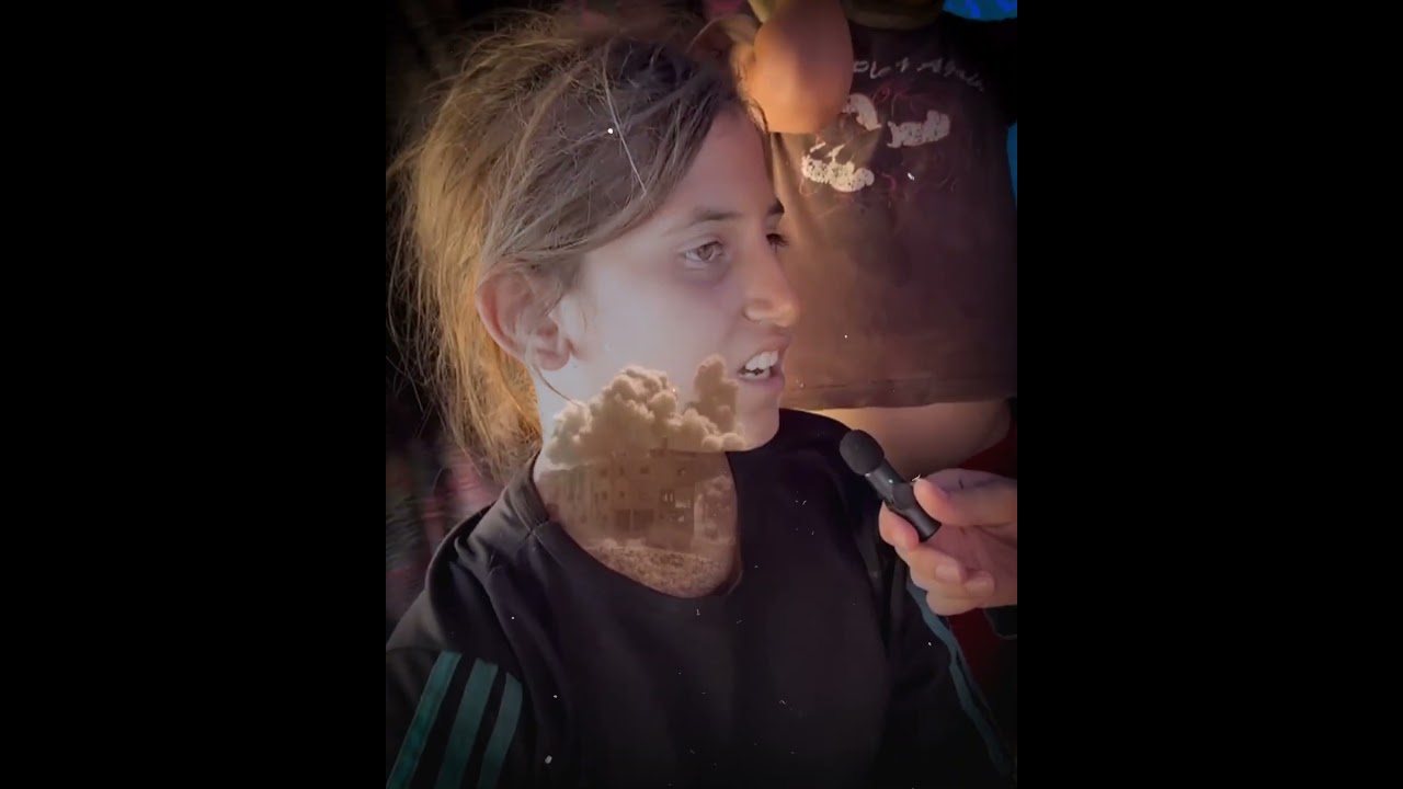 طفلة فلسطينية تتذكر بحسرة طريقة حياتها قبل اللجوء لخيمة جراء الحرب الإسرائيلية على #غزة