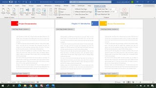 How to Add Different Headers and Footers in a Word Document | Different Headers on Different Pages