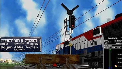 13008 U A TOOFAN EXP Departure From Bhatinda Play In Open Rail || IR In MSTS Open Rail