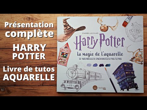 HARRY POTTER Watercolour Magic : complete REVIEW ! 32 step by step  watercolours ! 