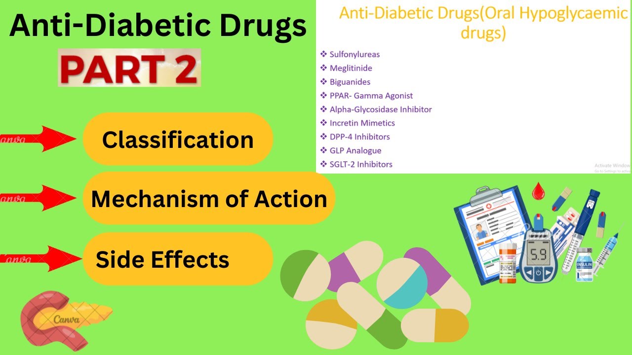 Anti Diabetic drugs Oral hypoglycemic Agents Pharmacology 