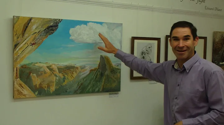 David Littlejohn with his exhibition "Naturally pa...