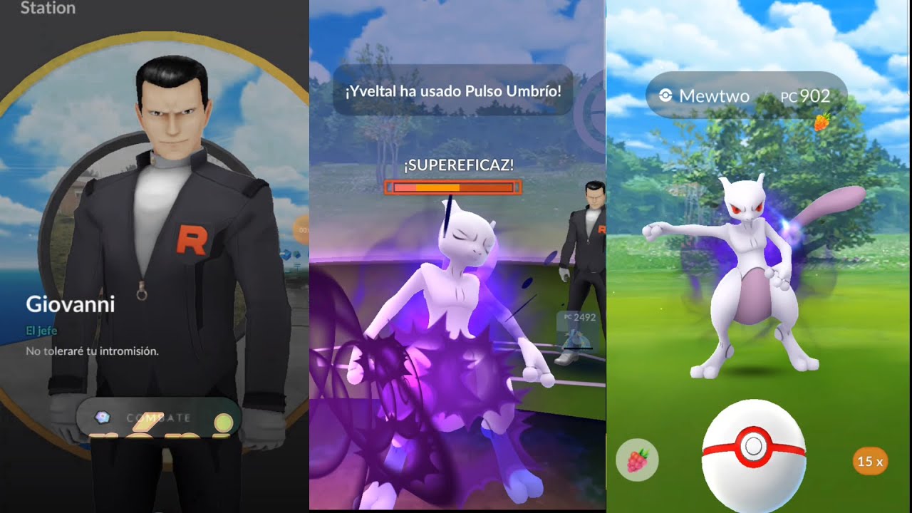 Próximos eventos de Pokémon GO en noviembre 2022: Giovanni, Mewtwo