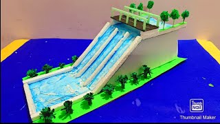 Water Dam model making from cardboard| Hydropower energy model for school project| Water Dam project