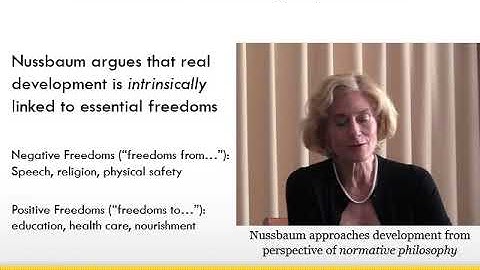 Online Lecture #1 -  Capabilities Approach