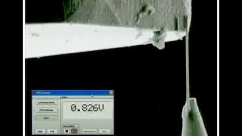 Tensile testing inside the SEM/FIB