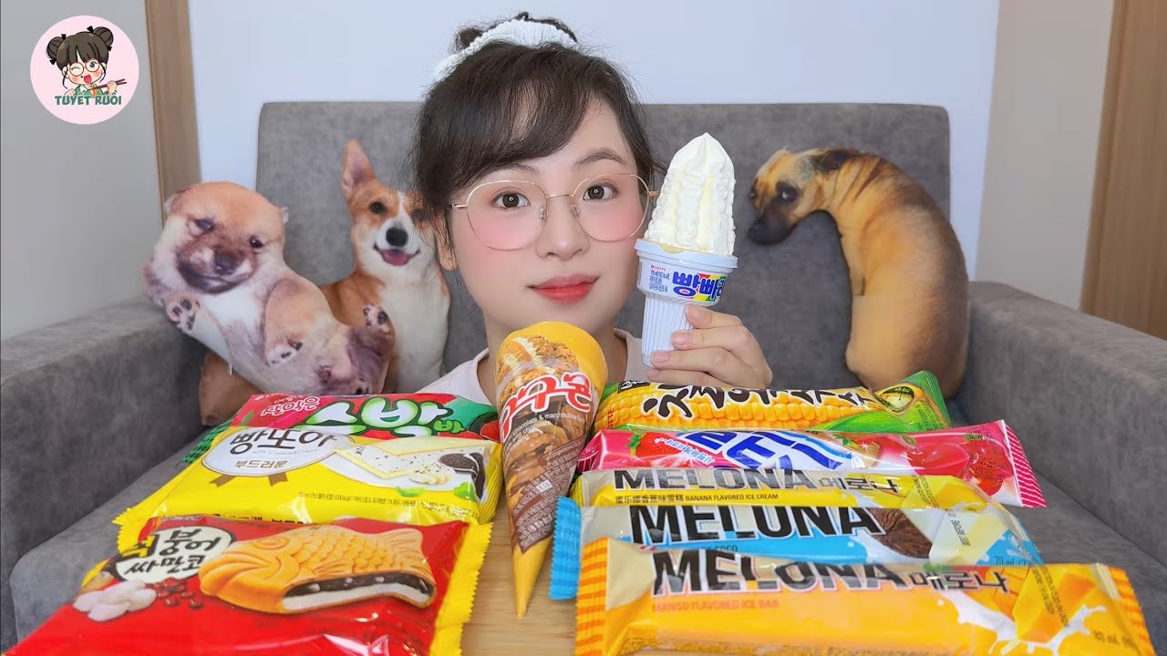 Thử Thách Ăn Tất Cả Kem Hàn Quốc Ở Siêu Thị| Mukbang Nhiều Loại Kem Hàn Quốc Độc Lạ