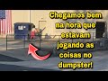 CHEGAMOS BEM NA HORA QUE ESTAVAM JOGANDO AS COISAS NO DUMPSTER DOS ESTADOS UNIDOS!🇺🇸🇺🇸🇺🇸