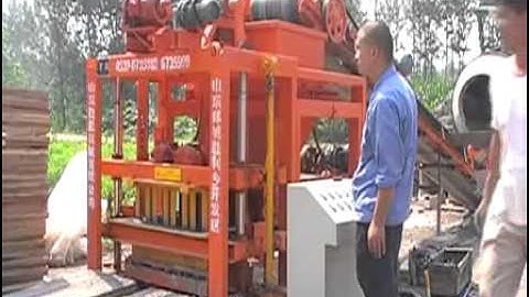 QTJ4 26C semi automatic concrete block machine