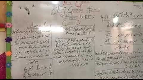 Class 4 - Urdu - Lecture 2