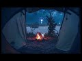 New Years Ambience 🥳(camping, fire crackling ambience, fire works!)🎆🎇