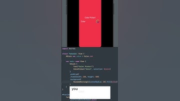 SwiftUI ColorPicker! #coding #computerscience #iosdeveloper #swiftui #programming