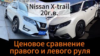 Цены на Nissan X-Trail 20г.в. 2.5л. 4WD из Китая и 2.0л. 4WD из Японии.