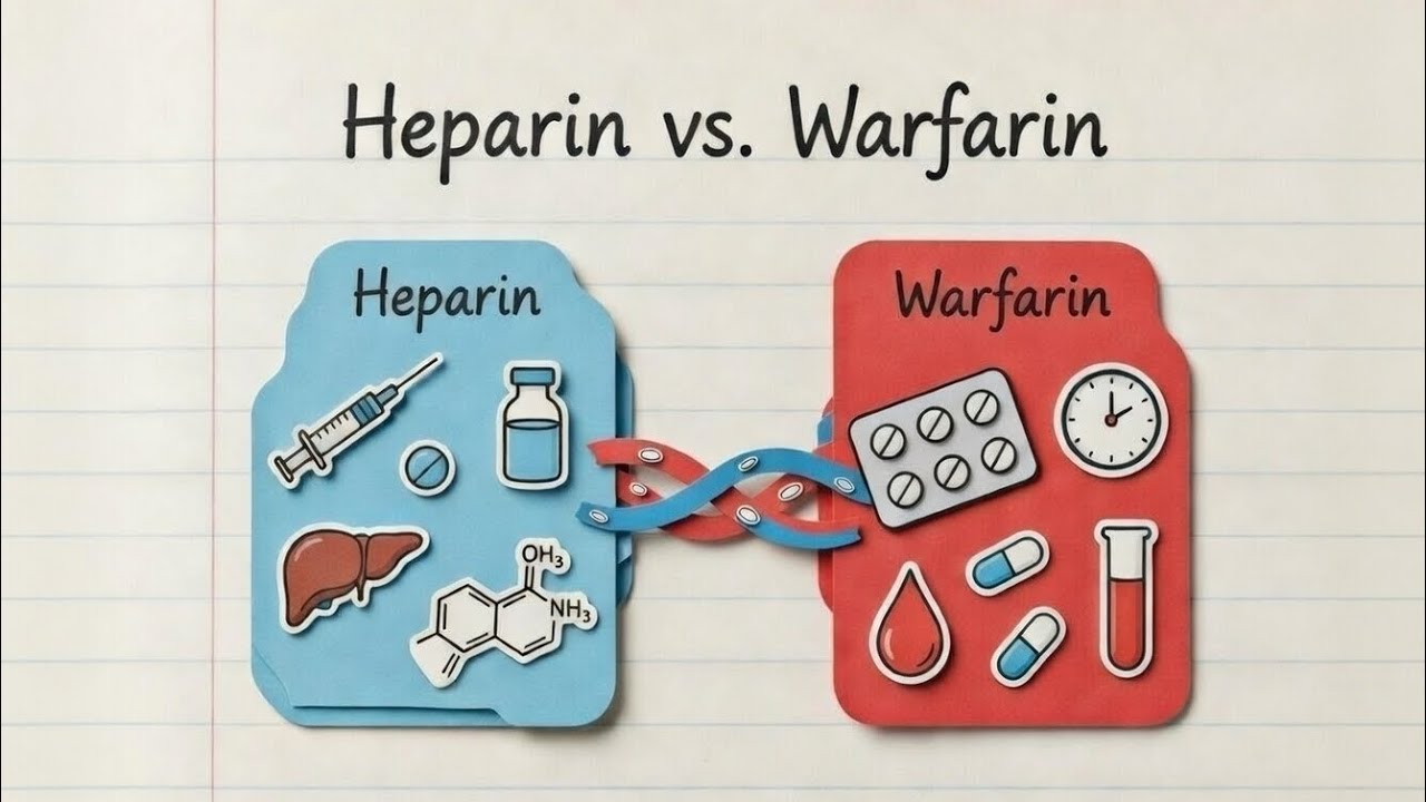 Heparin vs Warfarin Made Easy | Pharmacology & NCLEX Prep