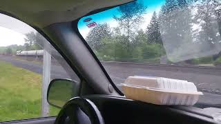 Amtrak Cascades train 🚆 going thru Vader, Washington southbound on May 13, 2026