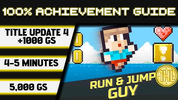 Run and Jump Guy Title Update 4 100% Achievement Walkthrough * 1000GS in 4-5 Minutes *