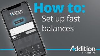 How to set up Fast Balances in the Addition Financial app screenshot 4