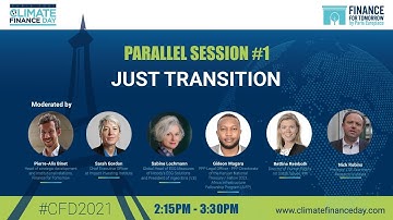 #CFD2021 •  Parallel Session #1 •  Just Transition