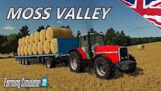 Massive Field Of STRAW BALES ! Ep2 | Moss Valley | Farming Simulator 22